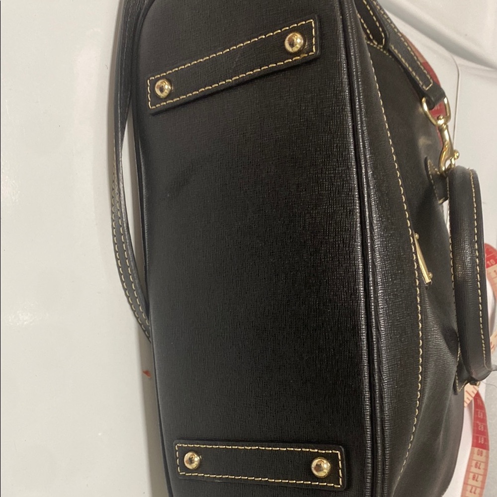 Dooney & Bourke Black Satchel with Gold Accents - Picture 5 of 5